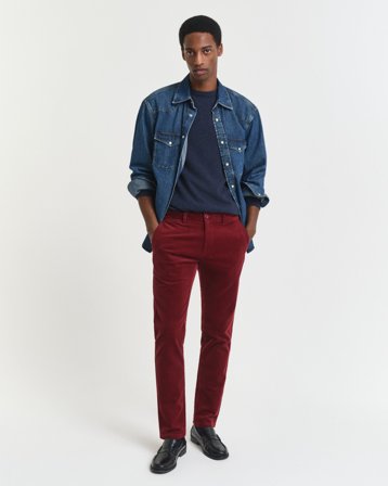 GANT Herren Slim Fit Cord Chinohose (30/32)