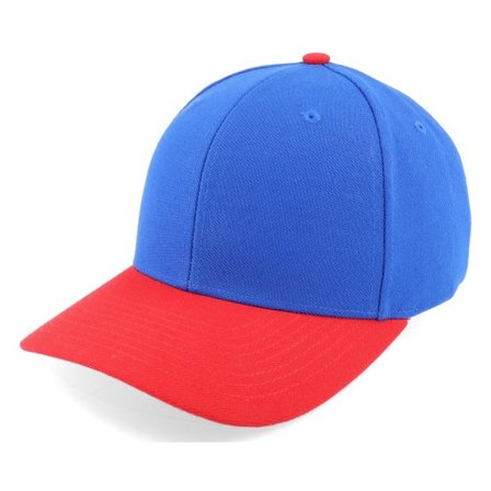 Richardson - Blå adjustable Keps - 514 Combination Royal/Red Adjustable @ Hatstore