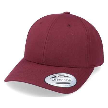 Yupoong - Punainen adjustable Lippis - Curved Classic Maroon Adjustable @ Hatstore