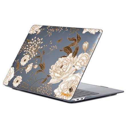 HAT PRINCE MacBook Air 13 Retina (A2179, 2020) / (A1932, 2018-2019) / M1 (A2337, 2020) fodral i vintage blomstil - Guldpion
