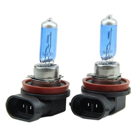 2 st H11 100W Xenon Halogen Bilstrålkastare Super Ljus Vit Lamp Lampa