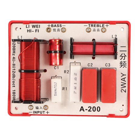 180W høyeffekt 2-veis lydhøyttaler delefilter diskant bass frekvensdeler modul fordeler brett