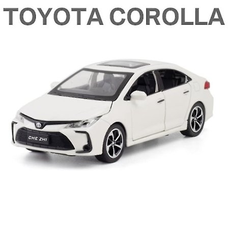 Toyota Corolla 1:32 Støpt Modellbil med Lyd og Lys [ZHE]