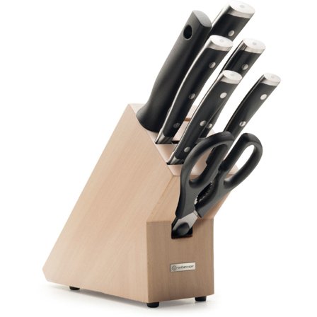 Wüsthof Classic Ikon knivblok 7 knive træ | KitchenOne