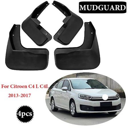 Høykvalitets skjermbeskyttere foran og bak til Citroen C4 L C4l 2013 2014 2015 2016 2017 Sedan Tilbehør Mud Flap Fendere 4 stk