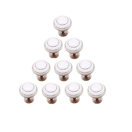 10 ST Skåpsknoppar Byrå Runt skåpdrag