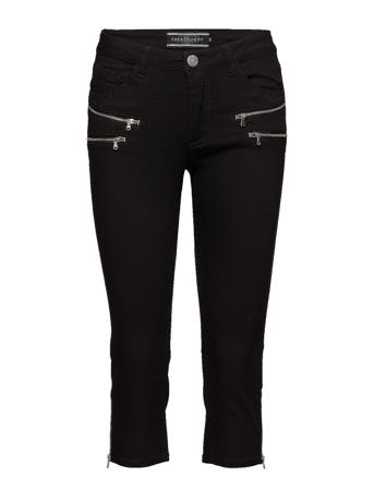 Fqaida-Ca Trousers Capri Trousers Svart FREE/QUENT
