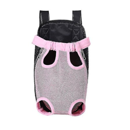 Justerbar Pet Carrier Ryggsekk, Front Cat Dog Carrier Ryggsekk Reiseveske - Størrelse, Farge Rosa