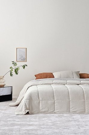 Jotex - Sengetæppe Naturlig hvid - RALF - Køb Enkeltseng hos Jotex