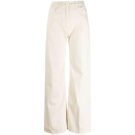 Seventy, Wide Jeans Beige, Dames, Maat:M