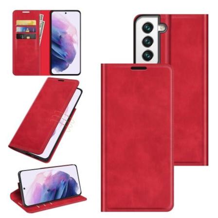 Samsung Galaxy S22 Fodral Retro Skin Touch Röd