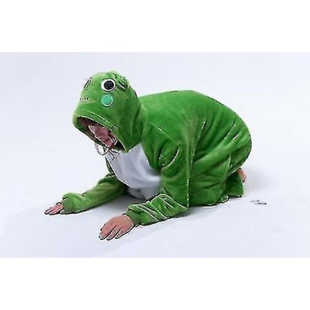 Halloween Unisex Onesie Kigurumi Karnevalskostyme Hettegensere Pyjamas Sleep Wear-9-1 - Perfet Frog 0