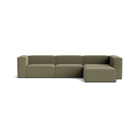 Lissabon XL Chaiselongue-Sofa, rechts | 360 cm in Nordic Grün, modernes Design mit bequemen Schaumstoffschichten für maximalen Sitzkomfort