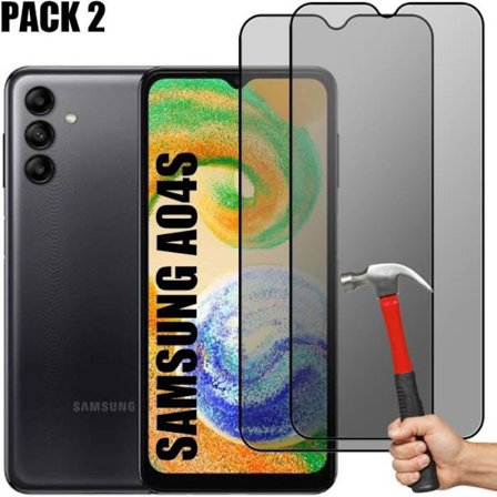Verres Trempés Anti-Espion - BOOLING - Kompatibel med Samsung Galaxy A04s - 9H - Repellerande mot repor - Förpackning med 2