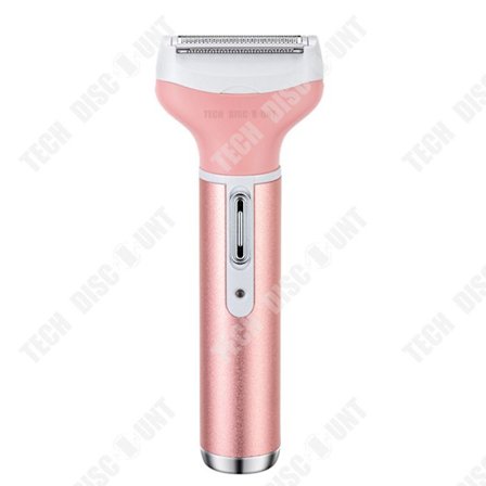 Intimrakapparat 4 i 1 - TECH DISCOUNT - Elektrisk epilator - USB - Rosa - Utbytbara huvuden