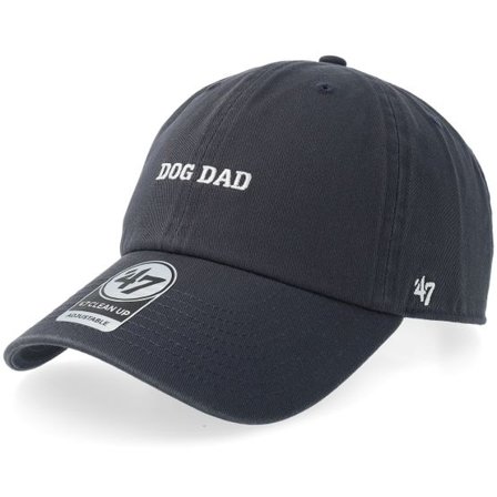 47 Brand - Blå unconstructed Keps - Icons Phrase Base Runner Clean Up Vintage Navy Dad Cap @ Hatstore