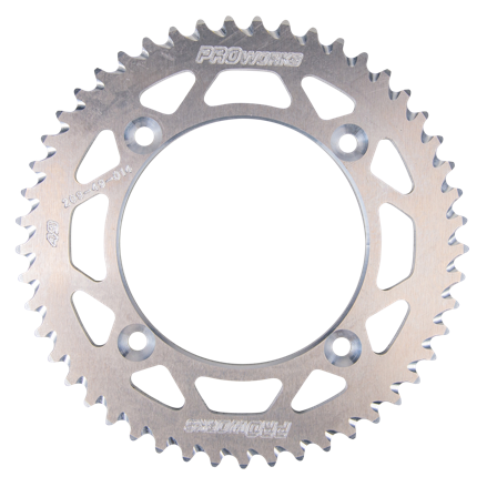 Proworks Aluminum Rear Sprocket Silver - Honda CR 80R 1985-2002
