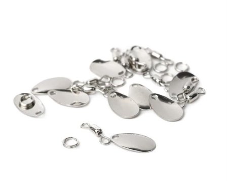 Wapsi Fly Spinner Blades, 0 Nickel (10-pack)