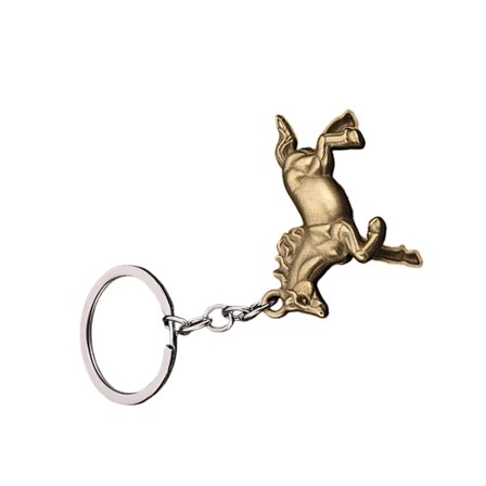 Udsøgt heste-vedhæng nøglering, der symboliserer rigdom og held, moderigtig gavepose bildekoration