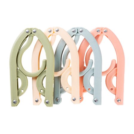 4-pak rejsehængere til tøj, bærbare, sammenklappelige tøjhængere med