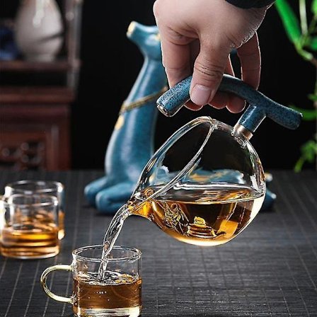 Borosilicate Glass Tekanne Tyrkisk Dryppkanne Infuser Te Kaffe Potte