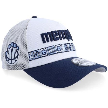New Era - NBA Branco trucker Boné - Memphis Grizzlies NBA City Edition 9FORTY White/Navy A-frame Trucker @ Hatstore