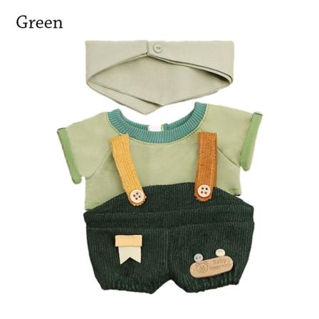 1 Set 20cm Dockkläder Docka T-shirt Overall GRÖN Green
