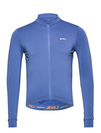 Aero Cycle Long Sleeve Jersey Svetari Collegepaita Sininen 2XU