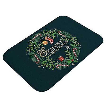 Julmatta Utomhusmatta Dörrmatta Santa Ornament Dekoration Kompatibel med Hem Jul Nyårspresent