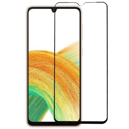 SKALO Samsung A34 5G FULL-FIT Hærdet Glas Skærmbeskyttelse Black
