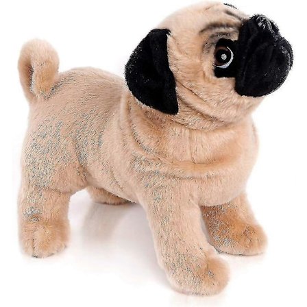 12,5 tommers brun mops bamse