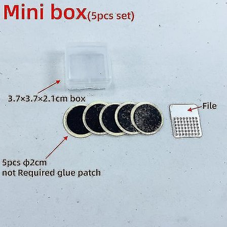 Cykel Dæk Reparations Sæt Værktøjssæt Slange Lap Limfri