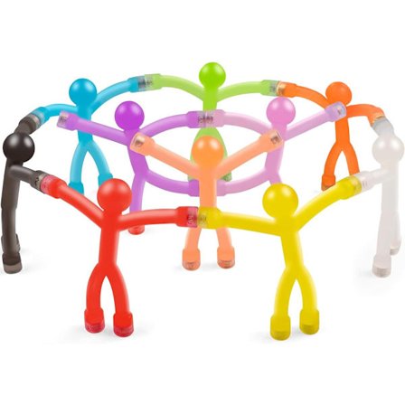 Magnetiska Figurer för Småbarn, 10-pack, Viktiga Tillbehör för Flygplan & Bilresor, Stressreducerande Leksaker, Sensoriska Leksaker för Resor, 