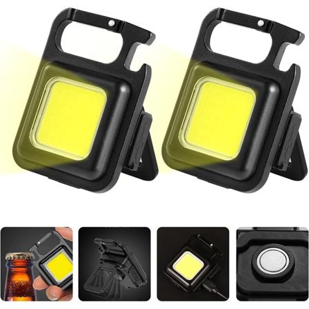 st Mini oppladbar lommelykt, 500 lumen 4 moduser Bærbar liten m