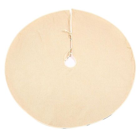 1 stk. Beige juletreteppe, vakkert treunderlag, treteppe for butikk, hjem, restaurant