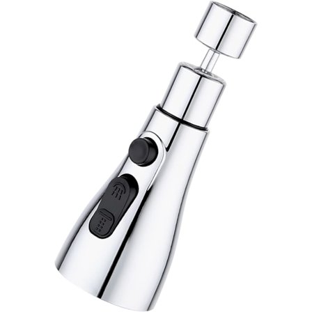 360° pyörivä hanan suutin keittiön lavuaariin, 3-tilainen suihkupää, keittiön hanan suihkupää, suihkutusliitin, vaihdettava hanapää, ilmastaja