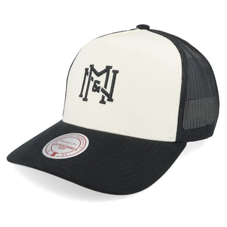Mitchell & Ness - Weiss trucker Cap - Own Brand Icon Off White/Black A-frame Trucker @ Hatstore