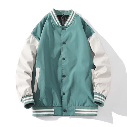 Kvinnor Randig Button Up Bomber Jacka Stativ Krage Ytterkläder Toppar