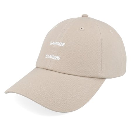 Samsøe Samsøe - Beige Unconstructed Cap - Saaddie White Pepper Dad Cap @ Hatstore