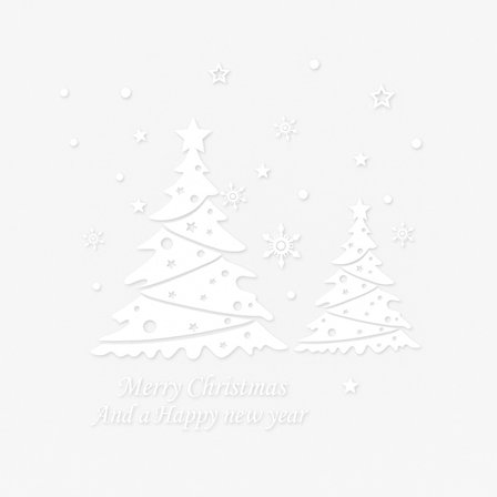 Fönsterdekal / Väggdekal - Julgran & Snöflingor - Jul