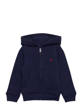 Cotton-Blend-Fleece Hoodie Tops Sweatshirts & Hoodies Hoodies Blue Ralph Lauren Kids