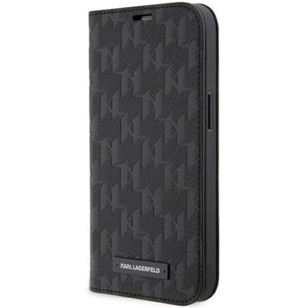 Karl Lagerfeld KLBKP14XSAKLHPK iPhone 14 Pro Max 6.7" bogreol sort/sort Saffiano Monogram