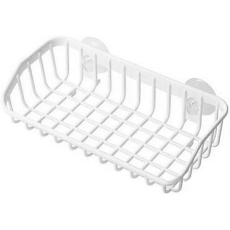 1 stk. Hvid Køkkenvask Sugekop Svampeholder - Stærk Sugekop Holder til Badeværelse og Køkken