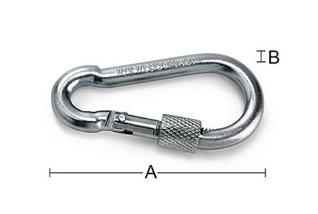HABO KARABINKROK 245S LÅS 60X6MM FORSINKET