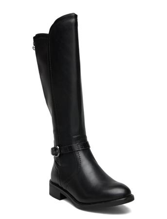 Woms Boots Höga Stövlar Svart Tamaris