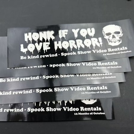 Halloween Bumper Sticker Bil Stickers SORT