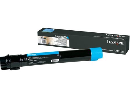 Lexmark Toner C950X2CG cyan - Lyreco - Toner och bläck - Tonerkassetter - Toner Lexmark