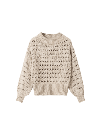 Noella Loranne Knit - Oatmeal Tröjor Dam Beige L/XL