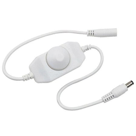 Inline LED Ljusstyrkejustering Strömbrytare Dimmer Kontroller Monokrom LED Ljusramp LED Dimmer 12v-24v Dimmer Ljus