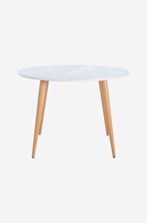 Loft24 - Matbord Aspen Ø110 - Vit - Matbord - Från Homeroom